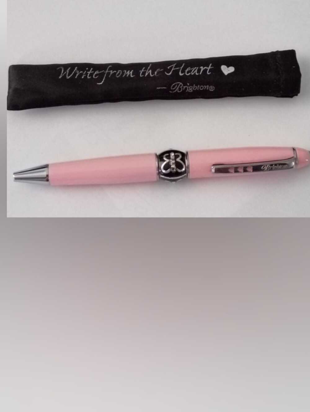 ❤️BRIGHTON WRITE FROM THE HEART Pink Pen and Case